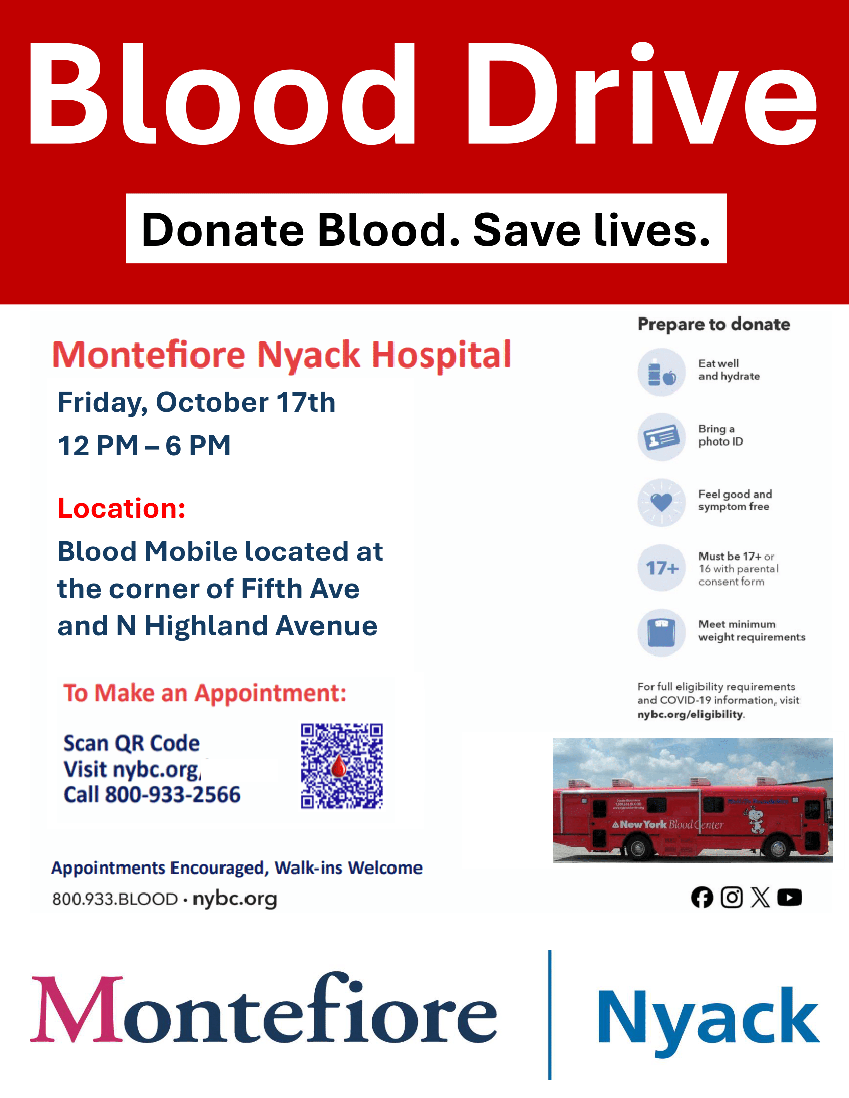 Blood Drive Flyer
