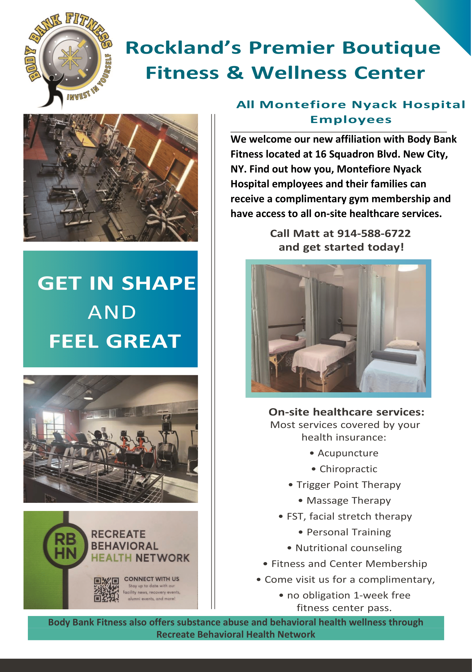 Body Bank Fitness Flyer